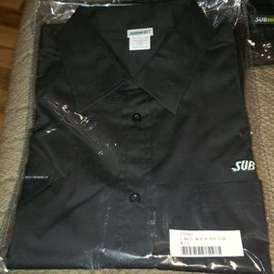 NEW Men's Subway Manager Black Shirt size L
